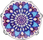 TOGEVAL Tambourine Handheld Drum Music Instrument for Adults Durable Design for Dance Parties and Percussion Performances