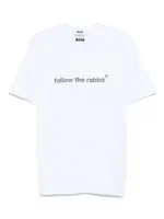 [Msgm] Msgm-T-Shirt In Cotone Con Stampa Follow The Rabbit-Uomo XL