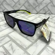 NWT Panama Jack Sunglasses PJP 24 550 GRN MIR Black/Neon Frames Mirrored