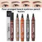 Microblading Waterproof Tattoo Eyebrow Ink Pen LongLasting Eye Brow Pencil Fork☆