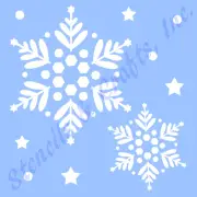 SNOWFLAKES STENCIL CHRISTMAS SNOWFLAKE STENCILS TEMPLATE TEMPLATES CRAFT #2 NEW