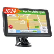 GPS Navigator for Car Truck, GPS Commercial Drivers 2024 Trucker GPS for Semi