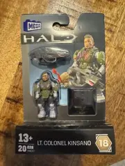 HALO HEROES SERIES 18 MEGA CONSTRUX LT. COLONEL KINSANO MINI FIGURE