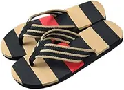 YAYITAI Casual Slippers Men Summer Flip Flops Sandals Men Slippers Flip Flops (Color : Black, Shoe Size : 10)