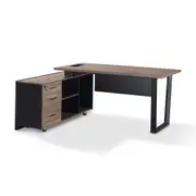 Modern Furniture ADRIANO Executive Office Desk 160-180cm - Light Brown