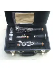 Funion C Key Clarinet Set Ebonite Body Nickel Plated Keys Case Mouthpiece Kit