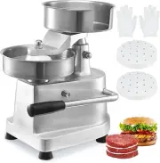 Effortless Stainless Steel Burger Patty Maker with 1000 Patty Papers Included
