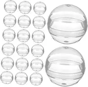 GETAJGHSD 150pcs Clear Round Vending Capsules Transparent Craft Balls for Display Bead Storage and Elegant Packaging for Home and Travel Use