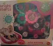 Bright Starts Prop Mat Wild Whimsy Pretty In Pink Tummy Time 0 Months+ NEW