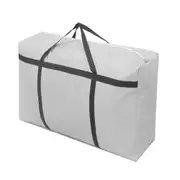 riin 1x Large Home Storage Bag Waterproof Clothes Quilt Organizer for Moving House Luggage Xmas Christmas Tree Model#100 Grey
