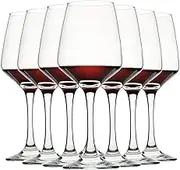 Wine Glasses Set of 8, 12oz, Lead-free, Clear, Durable Glassware