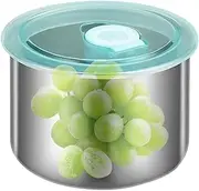 Stainless Steel Snack Pots - Metal Food Containers with Lids | Travel-Friendly Stackable Meal Storage Prep for Small Food Portions Kids' Snacks and Meals School Daycare