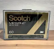 3M SCOTCH METAFINE Metal Tape 60 Blank Cassette Tape ME-C-60 NEW Sealed vtg