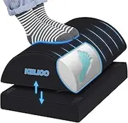 KELIOO Foot Rest Under Desk, Memory Foam Footrest for Under Desk at Work with 2 Adjustable Heights, Desk Foot Stool for Office Gaming Chair, Back, Lumbar, Knee Pain