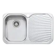 Oliveri SINGLE BOWL PETITE KITCHEN SINK 770mm*Aust Made- Left Or Right Hand Bowl
