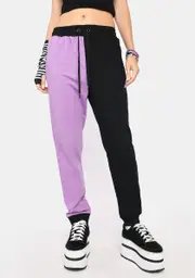 [Black Friday] Purple Colour Block Track Pants