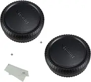 JJC 2-Pack Fujifilm X Mount Body Cap + Rear Lens Cap for Fujifilm X-S20 X-T30II X-E4 X-S10 X-T4 X-T30 X-T20 X-T10 X-T3 X-T2 X-T1 X-PRO3 X-PRO2 X-PRO1 X-A5 X-A10 X-A3 X-A2 X-H1 X-E3 X-E2...