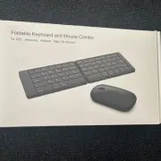 Edjo Foldable Full-Size Wireless Keyboard And Mouse Combo Travel Portable