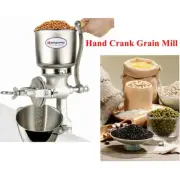 Manual High Hopper Grain Grinder Hand Crank Grain Mill Animals Feed Home Brewing