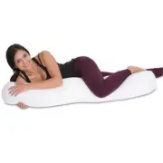 Microbead Body Pillow - Mooshi Squishy Soft Cover White