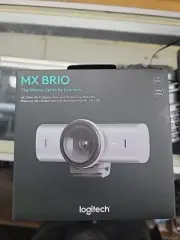 Logitech MX Brio 4K Ultra HD Streaming Webcam - Pale Gray - 960-001550