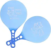 HANABASS 1 Pair Badminton Racket Set Shuttlecock Rackets Beach Paddles Sports Playthings Badminton Paddles for Beginners Beach Ball Paddle Beach Ball Rackets Ball Game Racket Blue Plastic