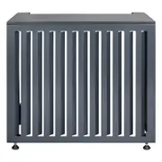 Outdoor Aluminium Vertical Grey Air Conditioning Cover Medium