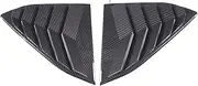 Compatible For Chevrolet Corvette C8 2020-2023 Car Rear Side Window Louvers Air Vent Shades Cover Trim Spare Parts ABS Carbon Fiber