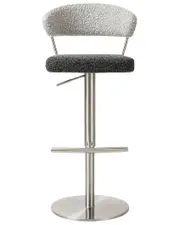 TOV Furniture Cosmo Boucle Adjustable Stool