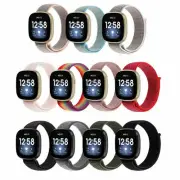 Sport Woven Nylon Hook & Loop Watch Band Strap For Fitbit Versa 3 / Fitbit Sense