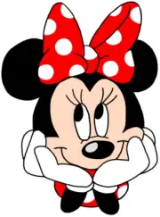 MINI MOUSE HELMET STICKER BUMPER STICKER TOOLBOX STICKER PHONE CASE STICKER
