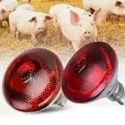 RED HEAT BULB LAMP 100-275W Poultry Chick Brooder Lambs Livestock 2025