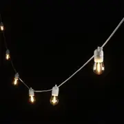Eglo Outdoor Festoon 10LT LED Kit Fixed String Lights 13m - White - 2700K Warm White