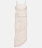 [Dion Lee] Dion Lee Paneled linen-blend gown AU 12 white