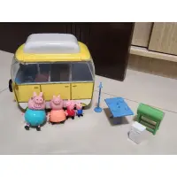 在飛比找蝦皮購物優惠-二手兒童玩具 正版佩佩豬粉紅豬小妹露營車