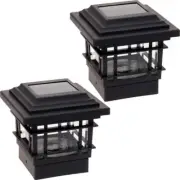 GreenLighting 2 Pack Classica 20 Lumen Plastic Solar Post Cap Lights For 4x4