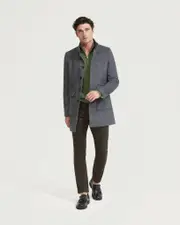 Wilson Wool Blend Twill Overcoat