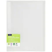 J.Burrows Antibacterial Display Book 20 Pockets Clear