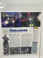 Freelancer video game review magazine article print ad wall art ephemera