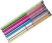Baluue Spiral Eyelash Brush Shiny Rhinestones 6 Colors Lash Brush Set Women's Makeup Eyelash Brush Mascara Wand Applicator Lash Extension Brush Kit