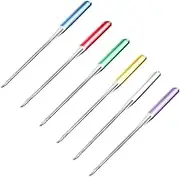 SEWACC Professional Sewing Machine Needles 12 Pack Hard Structure Sizes 9-16 for Knits Cotton Fabrics Random