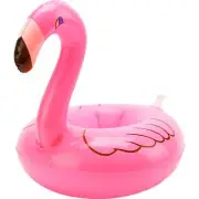 Pink Inflatable Flamingo Drink Holder Hawaiian Luau Party Coaster