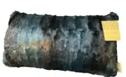 Cynthia Rowley, Textured Decorative Accent Faux Fur Pillow | Rectangle