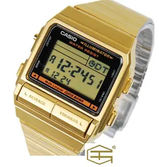 【天龜 】 CASIO  時尚復古 DATA BANK 十年電力  DB-380G-1