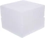 CANIGHT 2pcs Flower Arrangement Foam Block Sturdy Floral Foam Inserts for Crafts Packing White Base for DIY Flower Designs Event Decoration