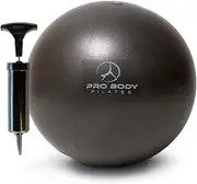 ProBody Pilates Mini Exercise Ball with Pump - 9 Inch Small Bender Ball for Stability, Barre, Pilates, Yoga, Balance, Core Training, Stretching and Physical Therapy with Workout Guide