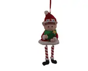C149 Christmas Soft Pottery Pendant Resin Christmas Tree Boy Small Pendant Christmas Party Decorations Christmas Ornaments