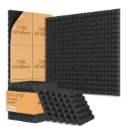 8 Pack Acoustic Foam Panels,12x12x2 inches Sound Proof Foam Panels for Walls,