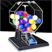 Professional Bingo Game Set Manual Lottery Machine Roulette Wheel Bingo Game Set Raffle Drum Ideal for Large Groups, Parties