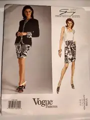 Vogue 1109 Sewing Pattern sz 8-10-12 Genny Women's Jacket Skirt Top